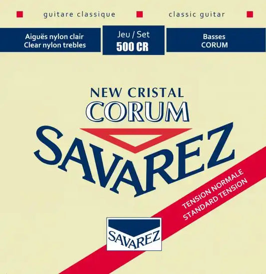 Cuerdas para guitarra clásica Savarez 500CR Corum New Cristal, tensión normal. ProstringsChile