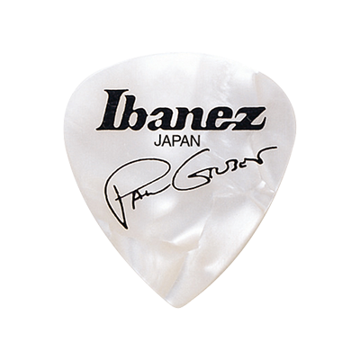 Uñetas Ibanez Signature Paul Gilbert Signature Blanco Perla 1.0 mm Pack de 6 Unidades ProstringsChile