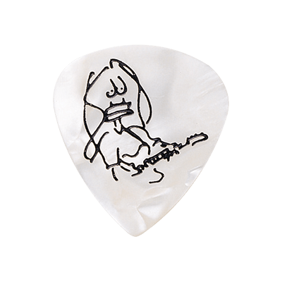 Uñetas Ibanez Signature Paul Gilbert Signature Blanco Perla 1.0 mm Pack de 6 Unidades ProstringsChile
