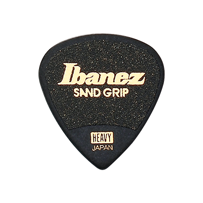 Uñetas Ibanez Sand Grip Wizard Made in Japan HEAVY Negro Pack de 6 Unidades