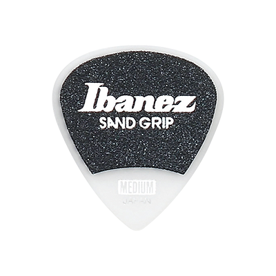 Uñetas Ibanez Sand Grip Wizard Made in Japan MEDIUM Blanca Pack de 6 Unidades
