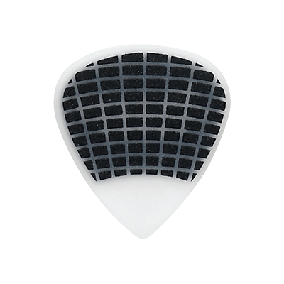 Uñetas Ibanez Sand Grip Wizard Made in Japan MEDIUM Blanca Pack de 6 Unidades