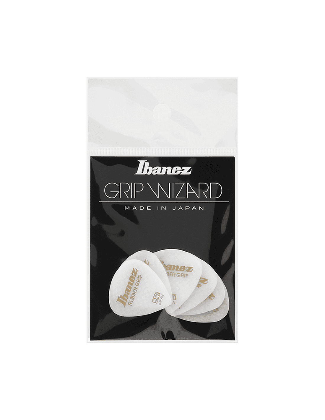 Uñetas Ibanez Grip Wizard Heavy Made in Japan Blancas antideslizante Pack de 6 Unidades