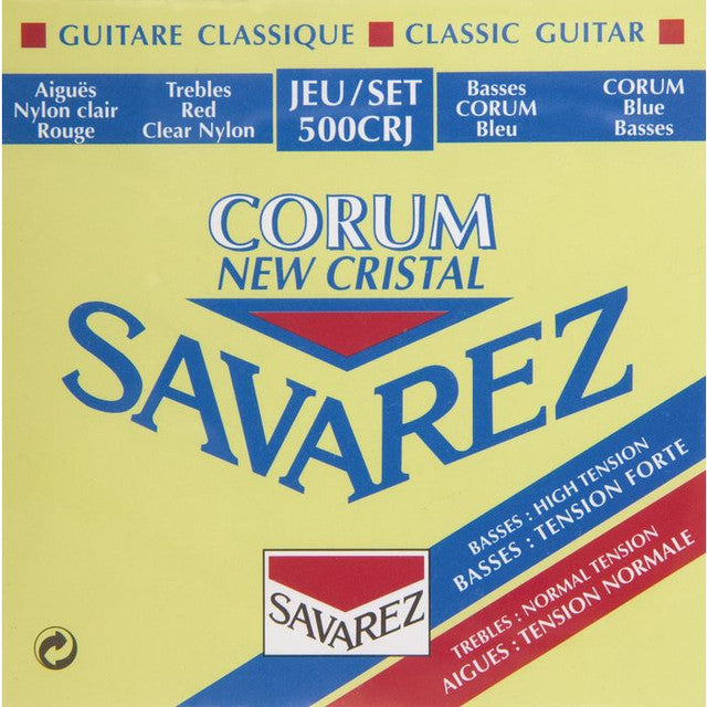 Cuerdas para guitarra clásica Savarez 500CRJ Corum New Cristal de tensión mixta ProstringsChile