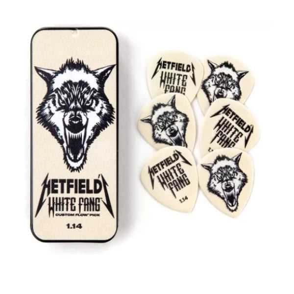 Uñetas Dunlop James Hetfield Signature Metallica White Fang